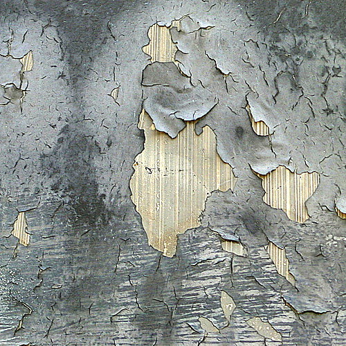 peeling grey paint